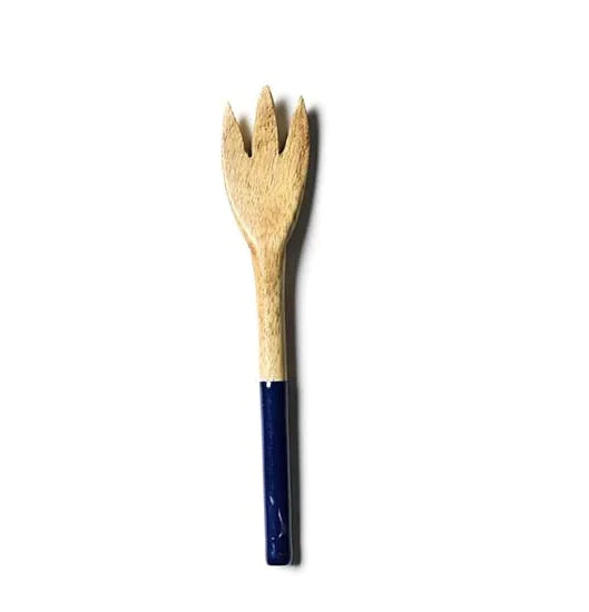 Fundamental Navy Wood Slim Appetizer Fork