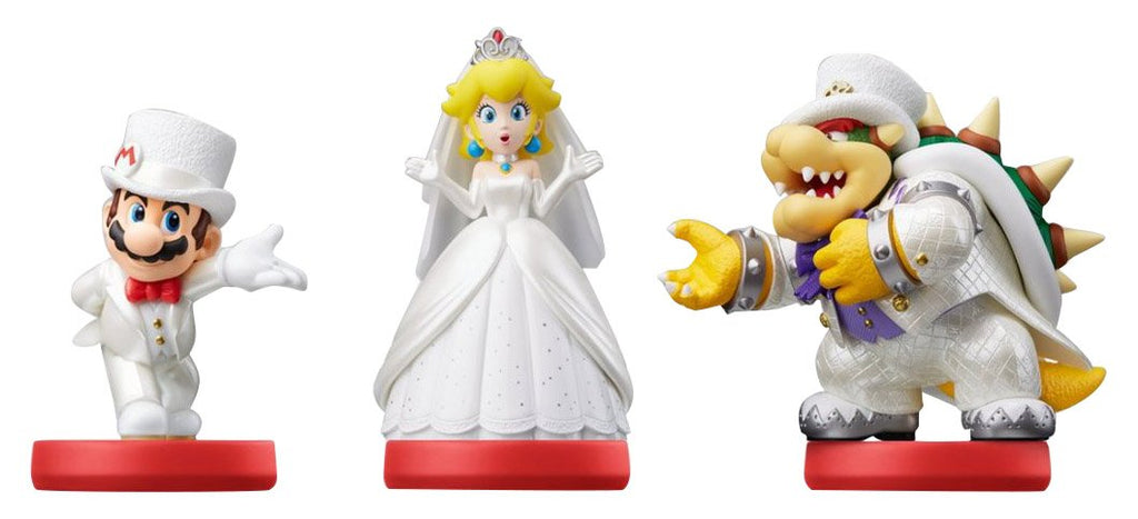 Amiibo - Super Mario Odyssey Wedding Outfit: Mario/Peach/Bowser (3 Pac |  Steel Collectibles LLC.