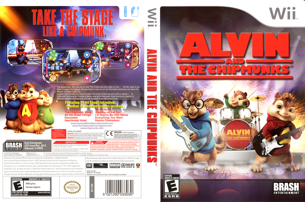 alvin and the chipmunks wii game