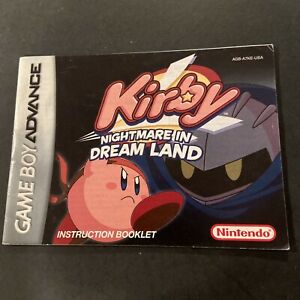 GameBoy Advance Manuals - - Kirby Nightmare in Dream Land | Steel  Collectibles LLC.