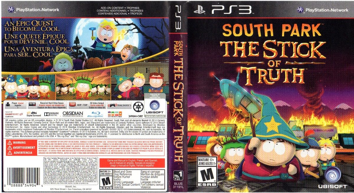 deformation lyd Det er billigt Playstation 3 - South Park The Stick of Truth | Steel Collectibles LLC.