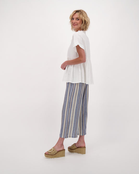 TOMBOY PANTS, CORAL LINEN - Sample L