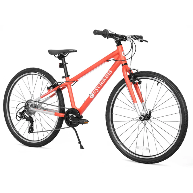 orange 26 inch bike