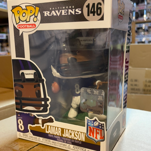 Lamar Jackson Signed Ravens #120 Football Funko Pop! Vinyl Figure (JSA COA)