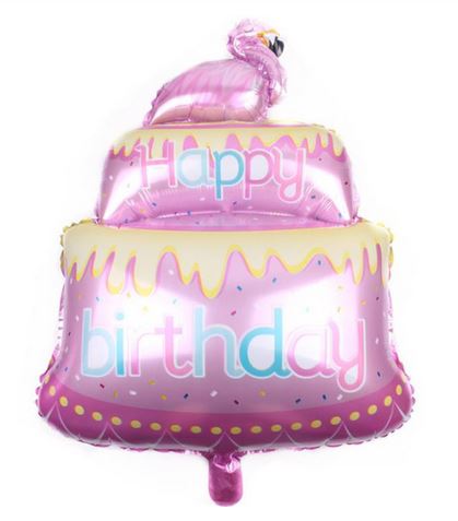 Ballon Flamant Rose Joyeux Anniversaire Rose Royaume Flamant Rose