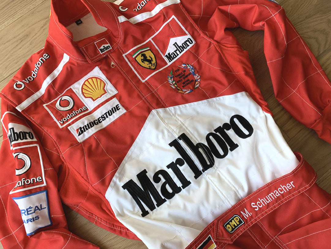 Michael Schumacher 2004 WORLD CHAMPION Replica Racing Suit – One Racing ...