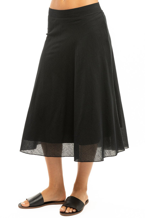 Hardtail Double Layered Midi Voile Skirt - Mementos