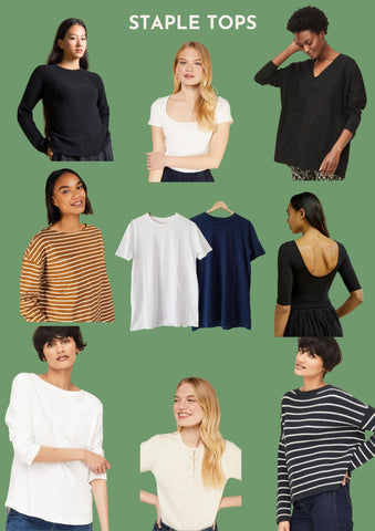 Explore out ethical and sustainable staple tops and knitwear