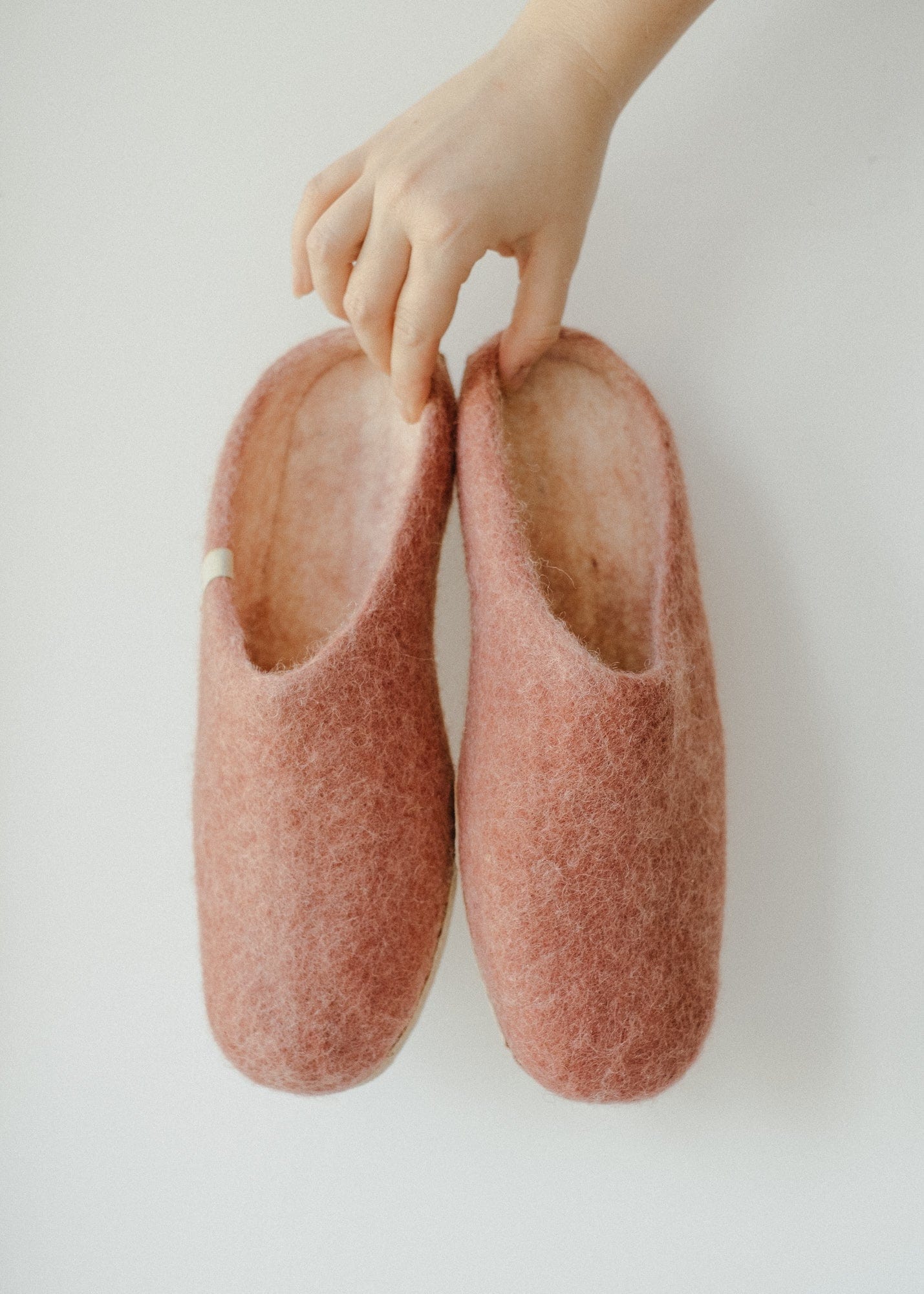 Pure Wool Cosy Dusty Rose Slippers from 