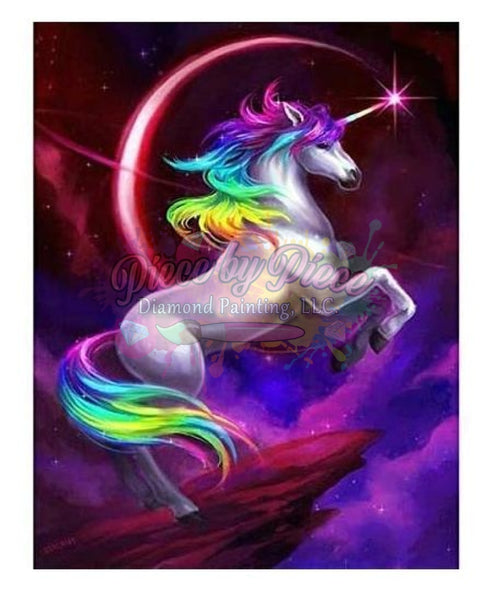 Lisa Frank Inspired Unicorn – Piece by Piece - Diamond Paint Therapy