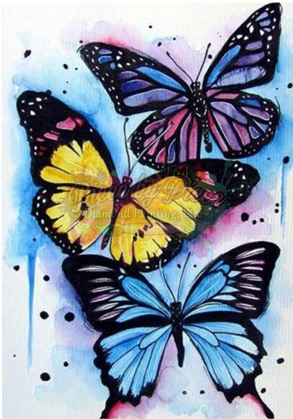 Lisa Frank Inspired Butterfly – Piece by Piece - Diamond Paint Therapy