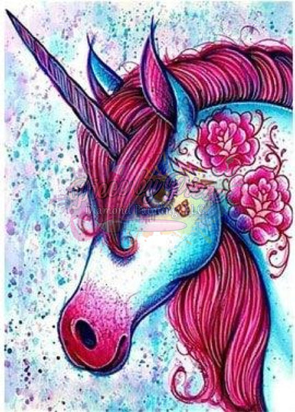 🌈Rainbow Unicorn 5D Diamond Painting - Full Process - Lisa Frank