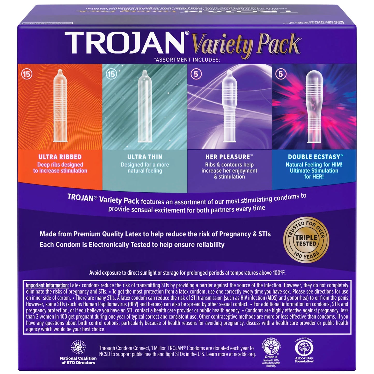 Trojan Variety Pack 40 Condoms Wepak 4 U Inc 3579