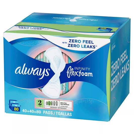 Always Ultra Thin Size 4 Overnight Pads With Wings, Unscented (80 ct.) –  WePaK 4 U Inc.