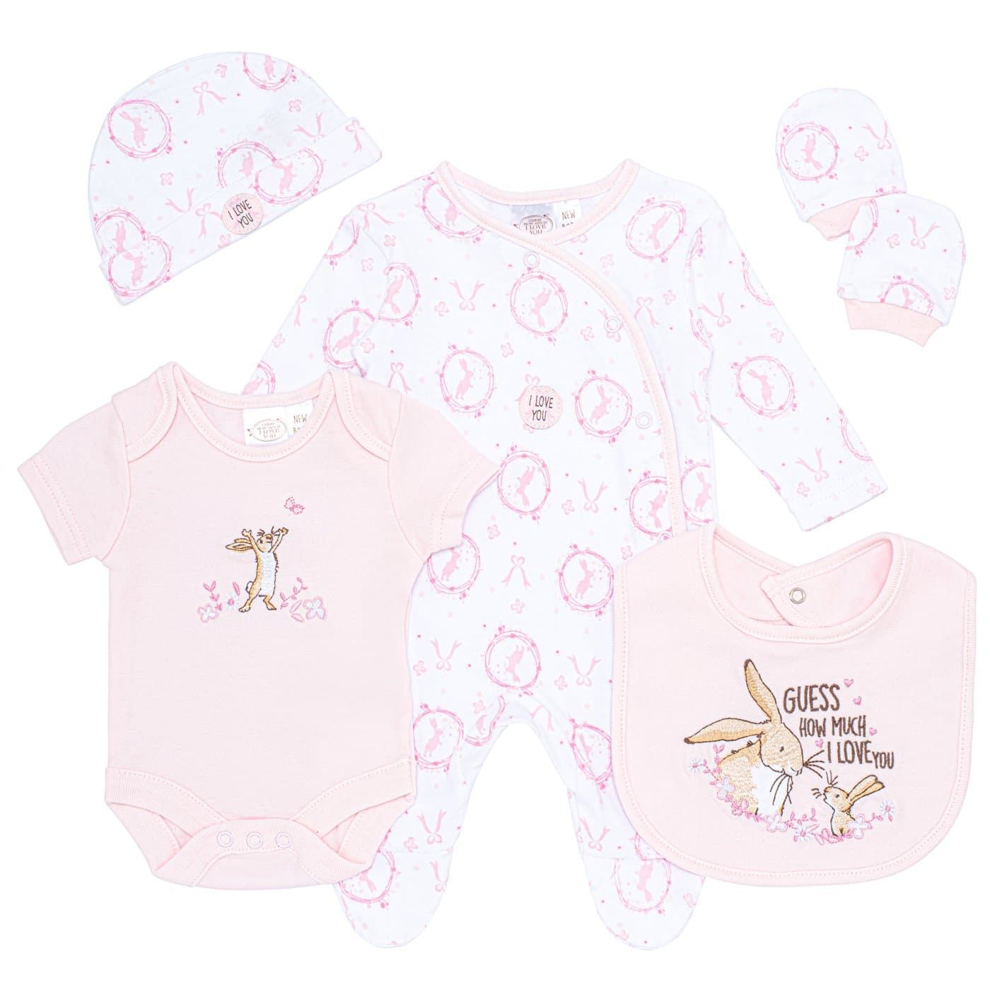 Guess How Much I Love You Baby Girl Layette Gift Set