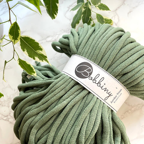 Bobbiny - Jumbo crochet project is always a good idea ⭐ especially in  Avocado 🥑 What do you use this cord for most often? 🥑 9mm Jumbo Braided  Cord in Avocado