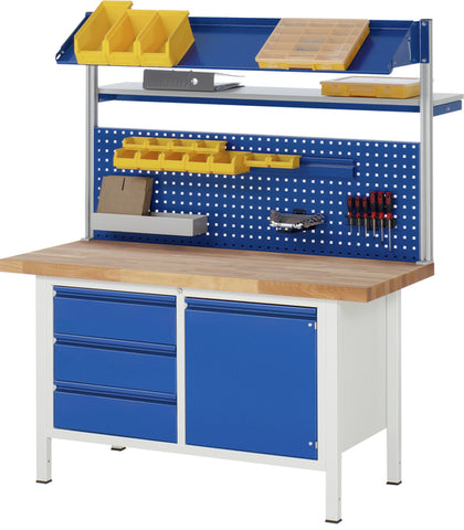 Industrial Workbench with tool storage