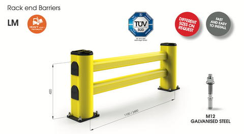 MPM Rack End Barriers from EquiptoWork