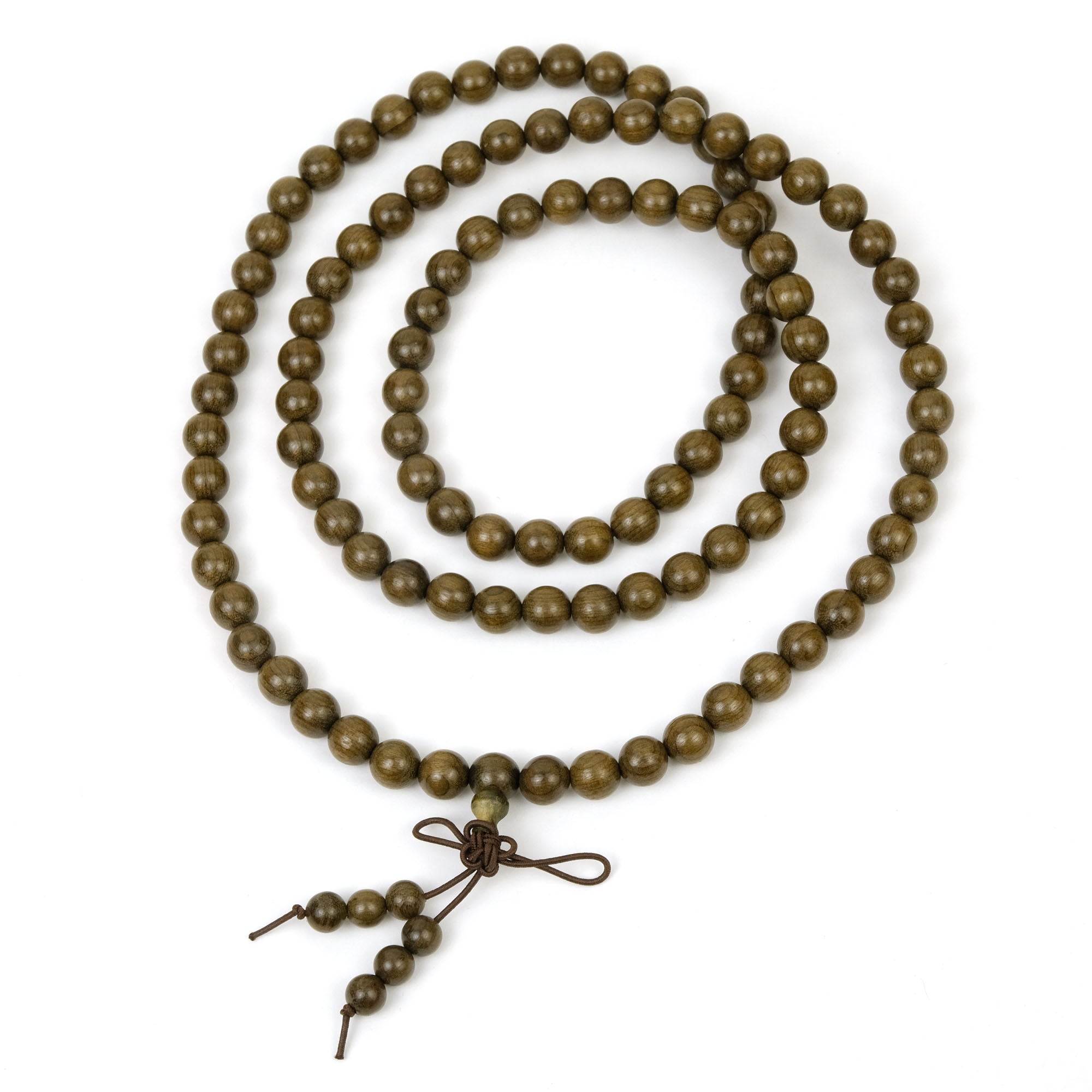 Hanging Beads Geometric Sandalwood Necklace – Buddhatrends