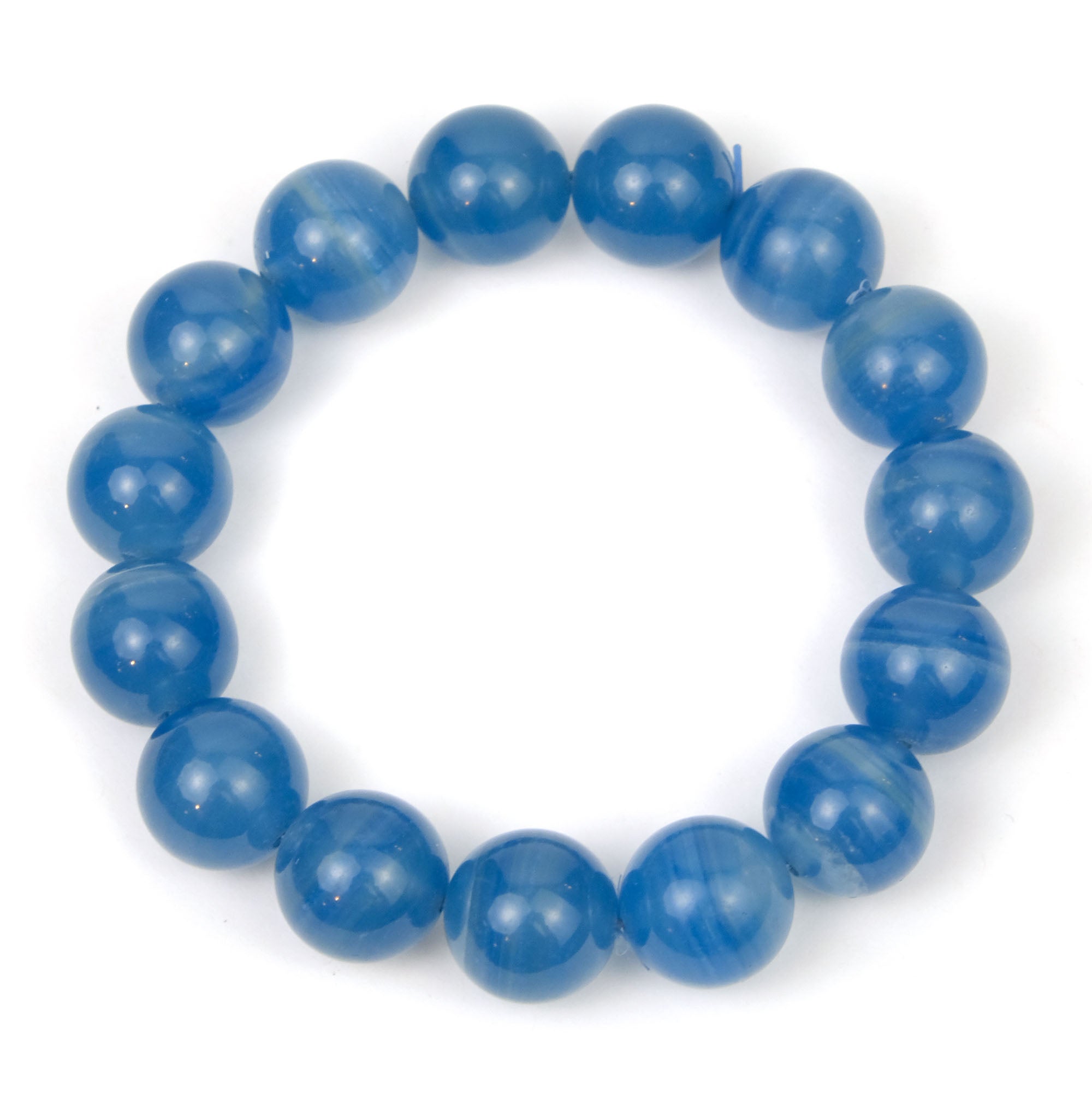 Blue Lace Agate Beach Candy Rocks Bracelet – Spike Rocks