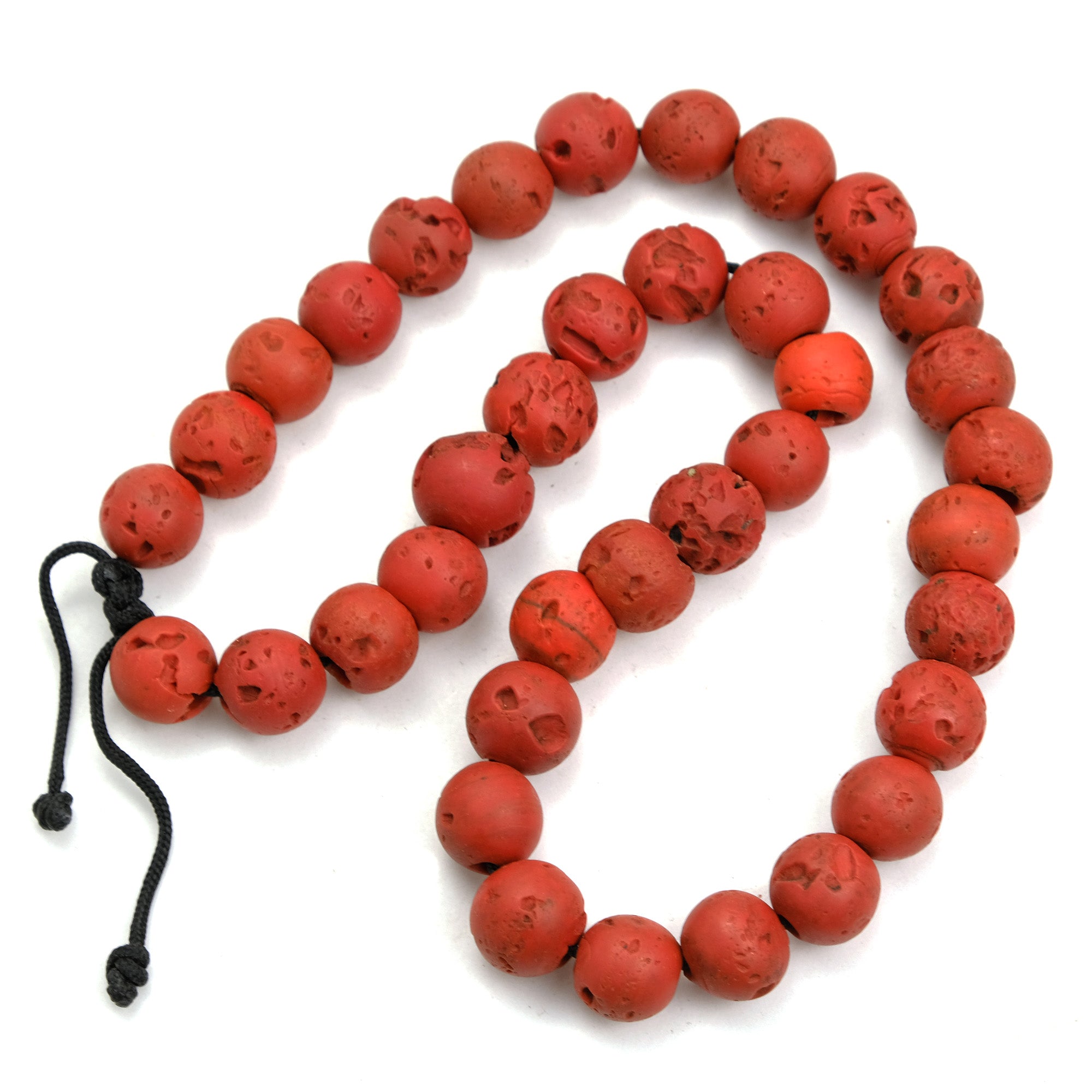 Yoruba Mock Coral Beads 27 Inch