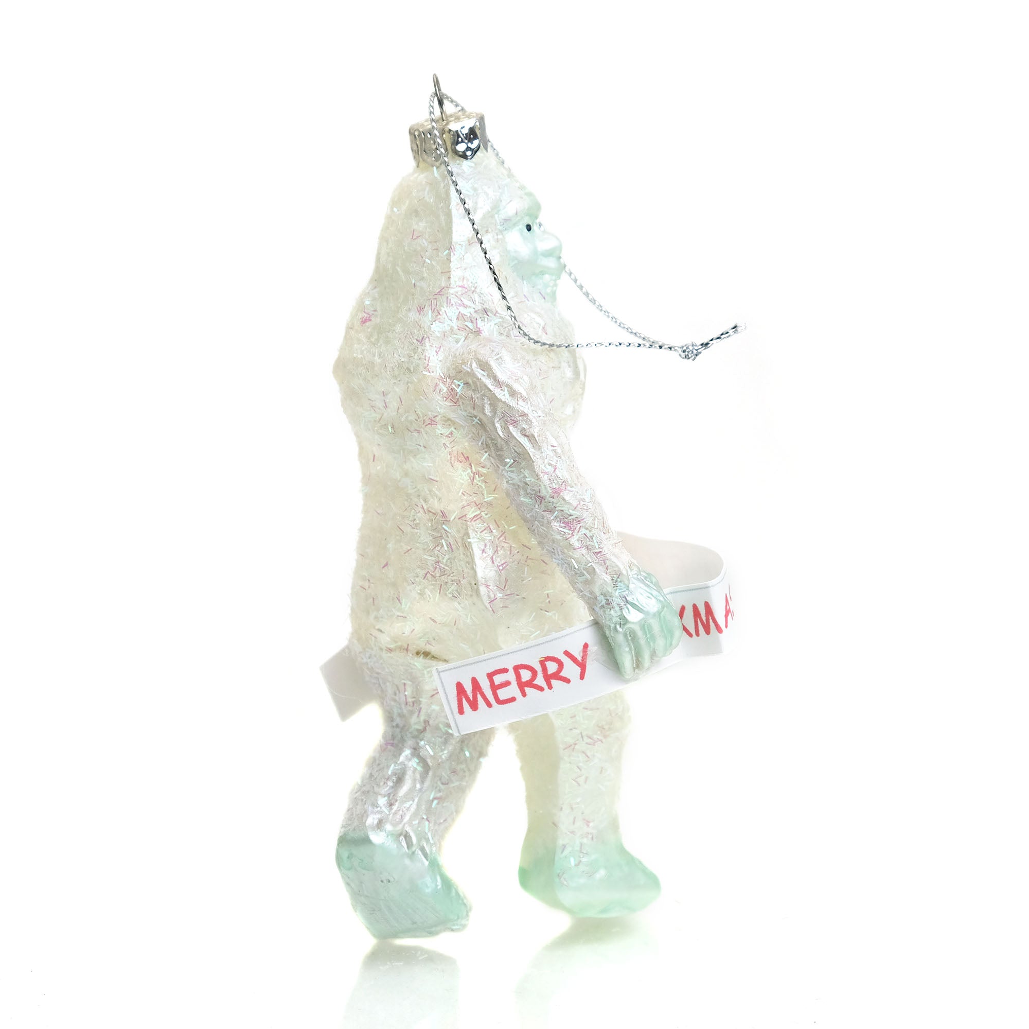 Yeti Abominable Snowman Glass Ornament – Middle of Beyond