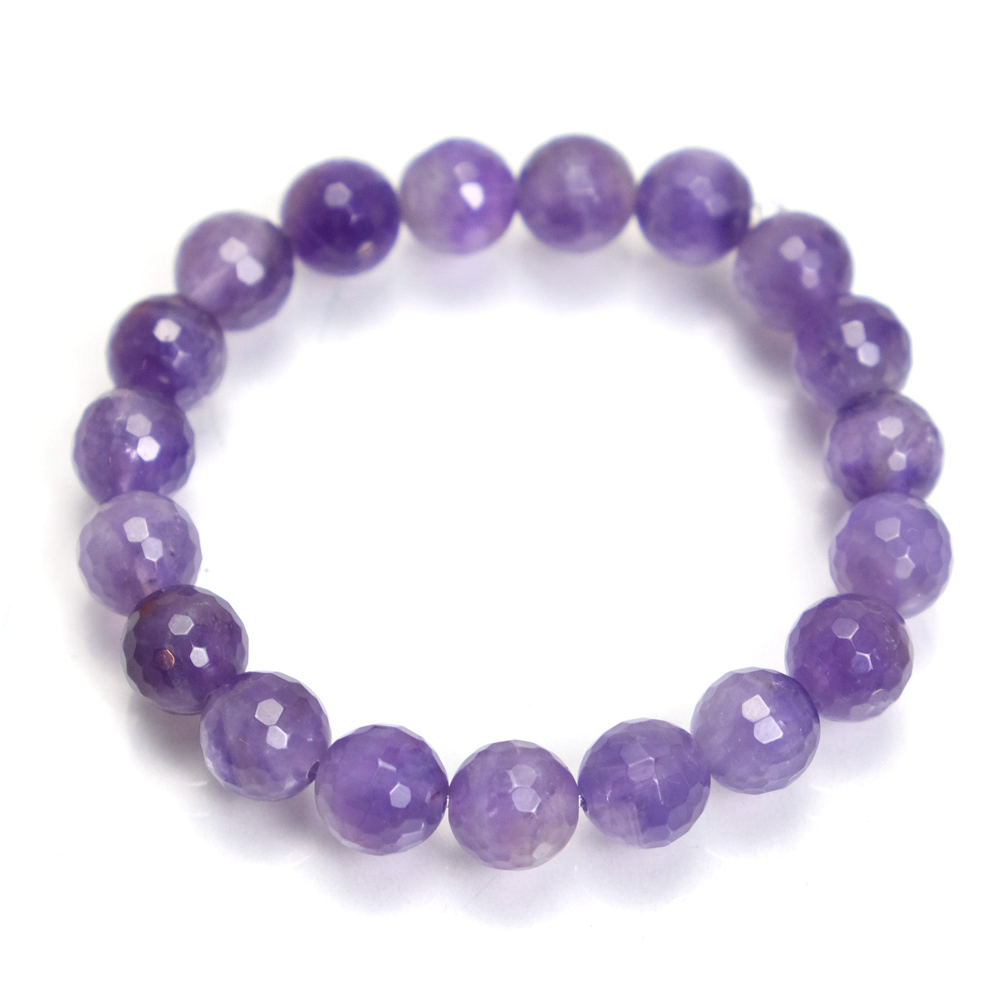 Semi-Precious Stone and Palmwood Chakra Stretch Bracelet