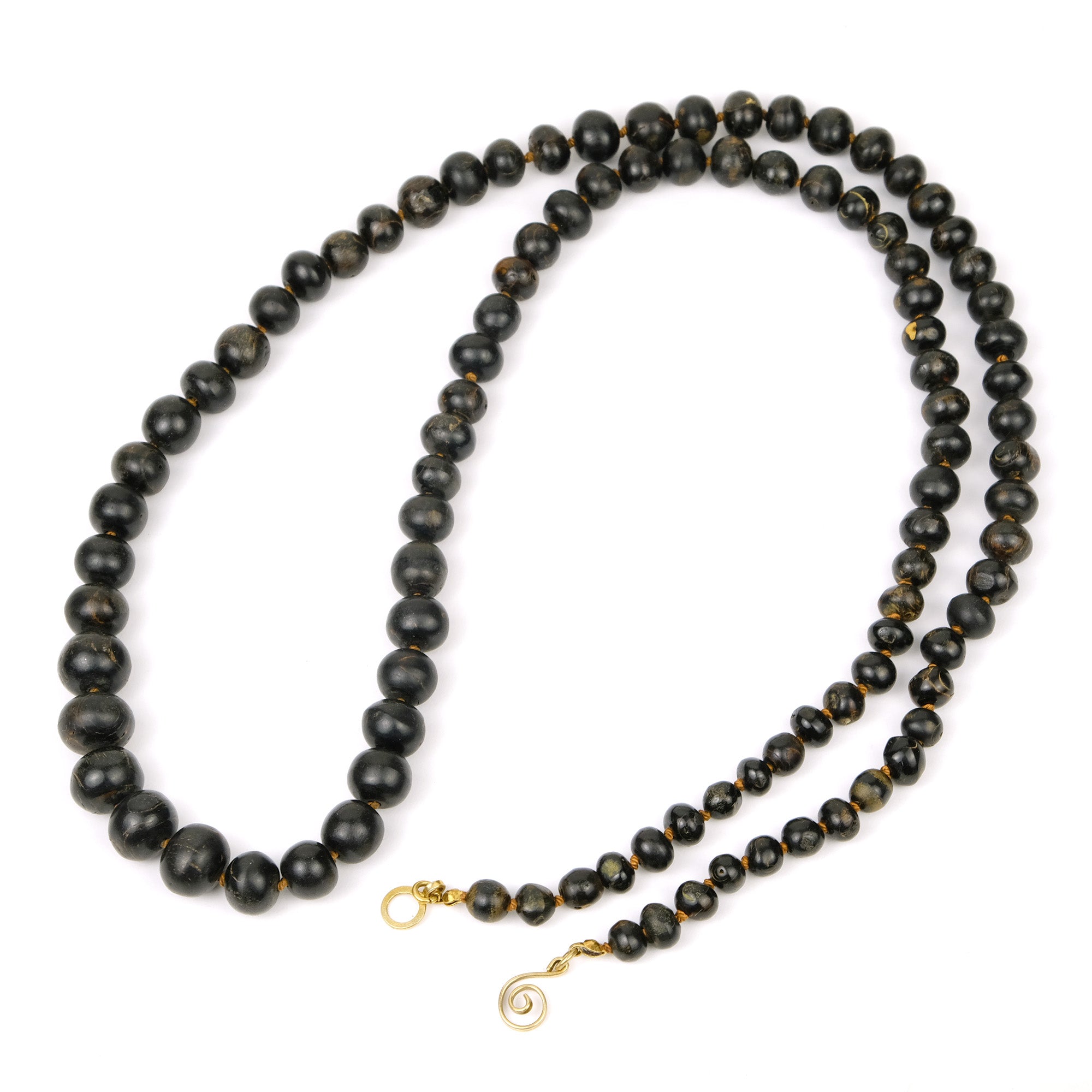 Black Coral Knotted Necklace – Beads of Paradise