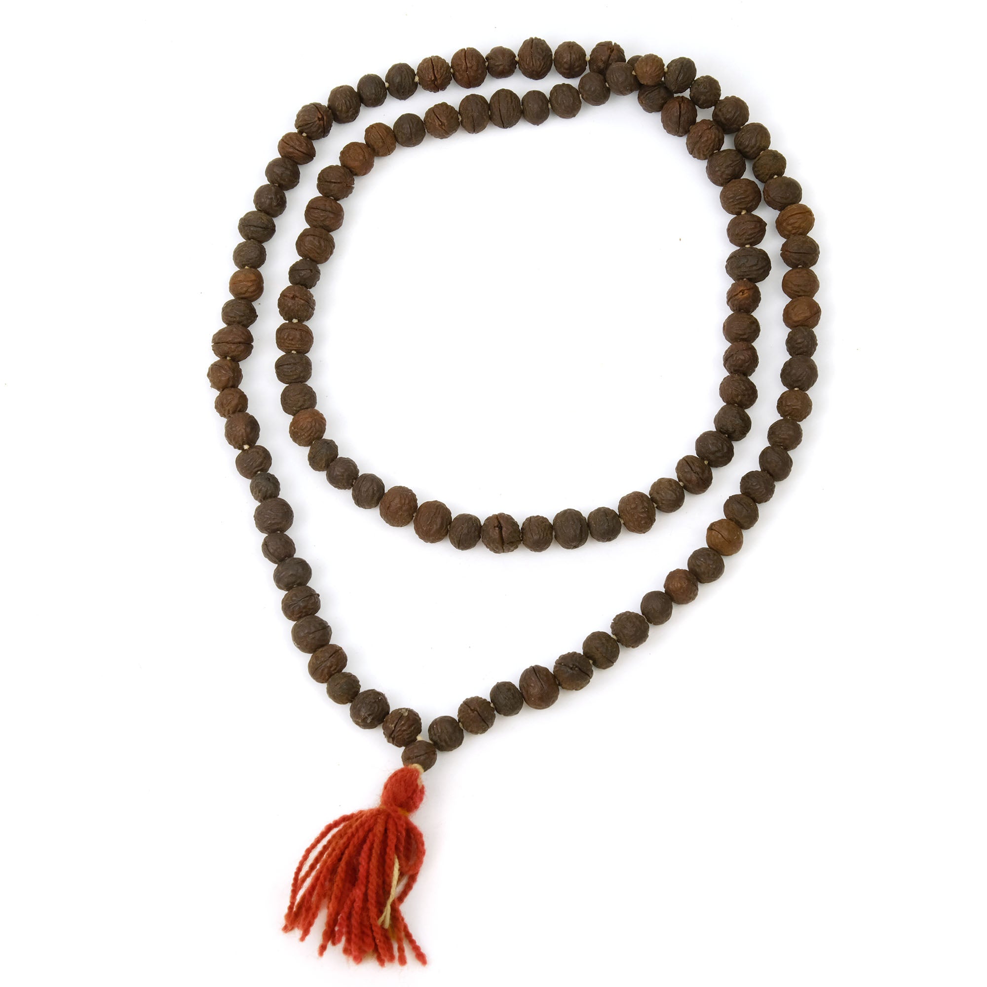 Bodhi Seed XL Mala with Sacred Shank Shell Spacers – Beads of Paradise