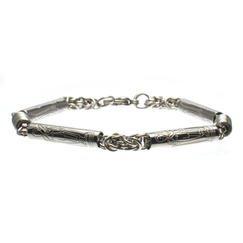 Stainless Steel Walking Monk Chain Bracelet - Beads of Paradise