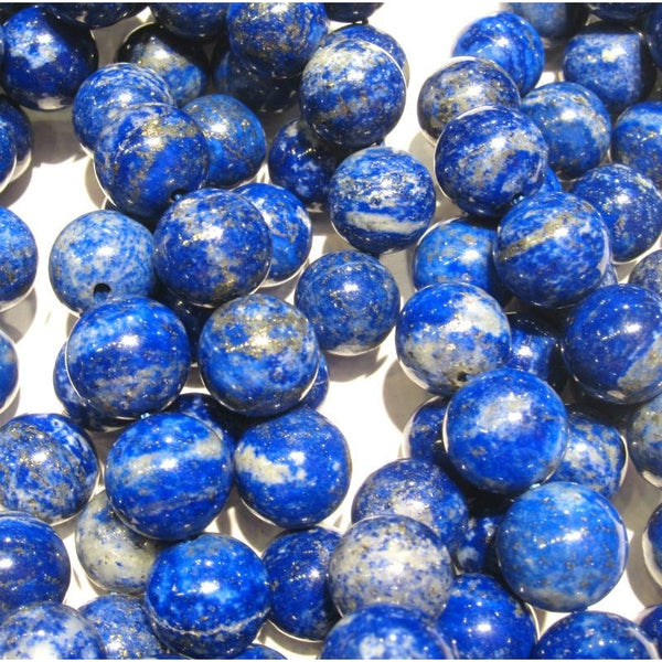Lapis Lazuli Smooth Rounds 11mm Strand – Beads of Paradise