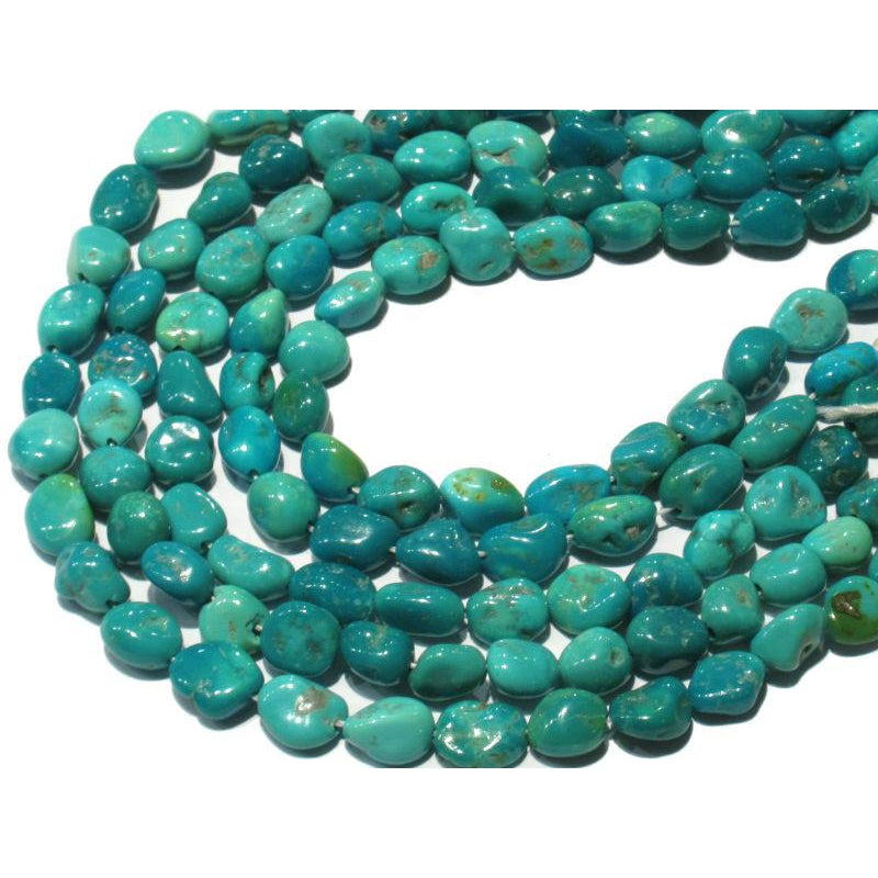 Chinese Turquoise Nugget Bead Strand - RioGrande