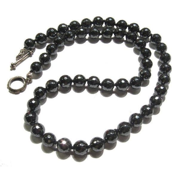 Hematite Necklace with Sterling Silver Toggle Clasp – Beads of Paradise