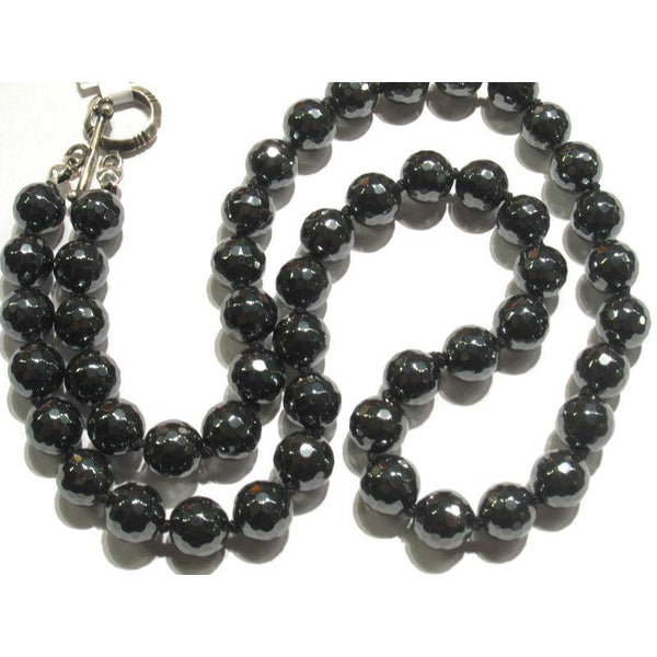 Hematite Necklace with Sterling Silver Toggle Clasp – Beads of Paradise