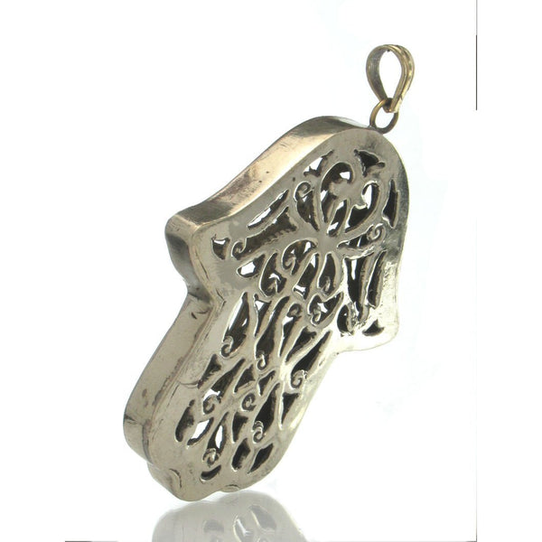 Hollow Hamsa Pendant, Large – Beads of Paradise