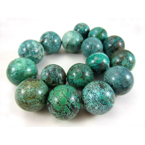 Extra-Fine Natural Chinese Turquoise Large Rounds