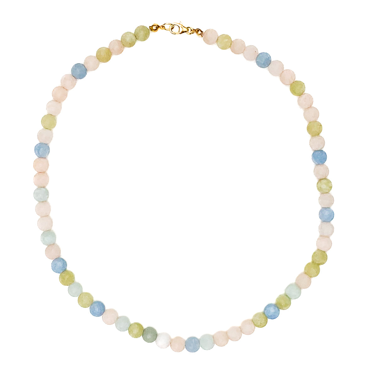 Multicolor Beryl Elastic Bracelet - 6mm Beads