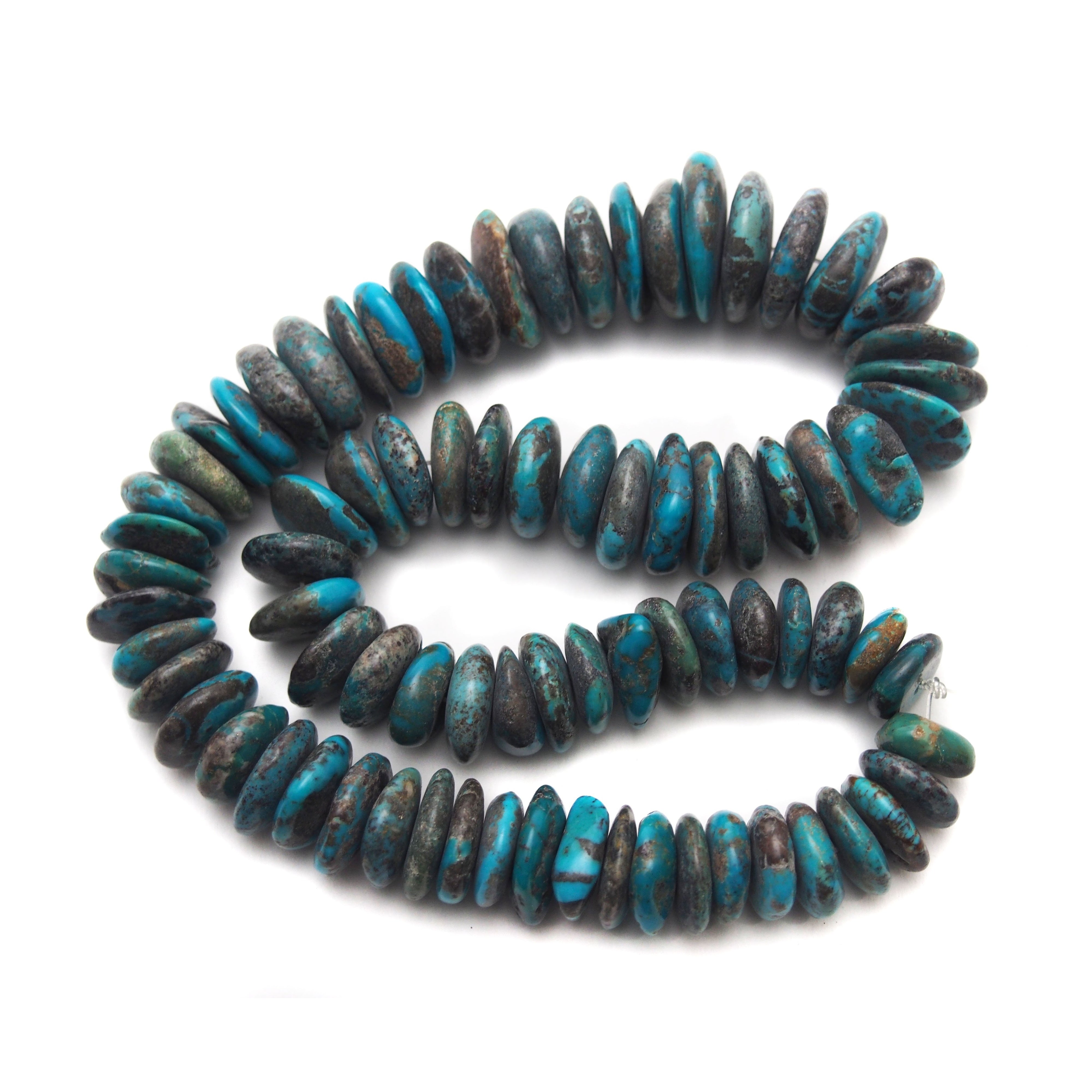 Turquoise Graduated Discs Strand – Beads of Paradise