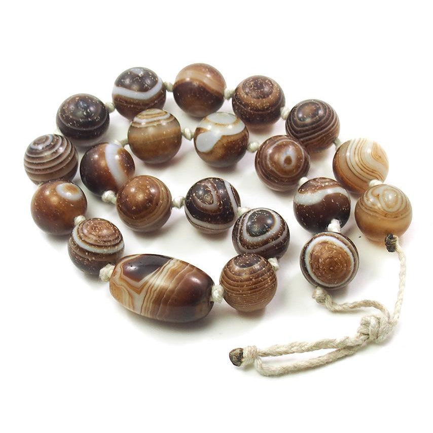 Goat Eye Suleiman Agate Beads