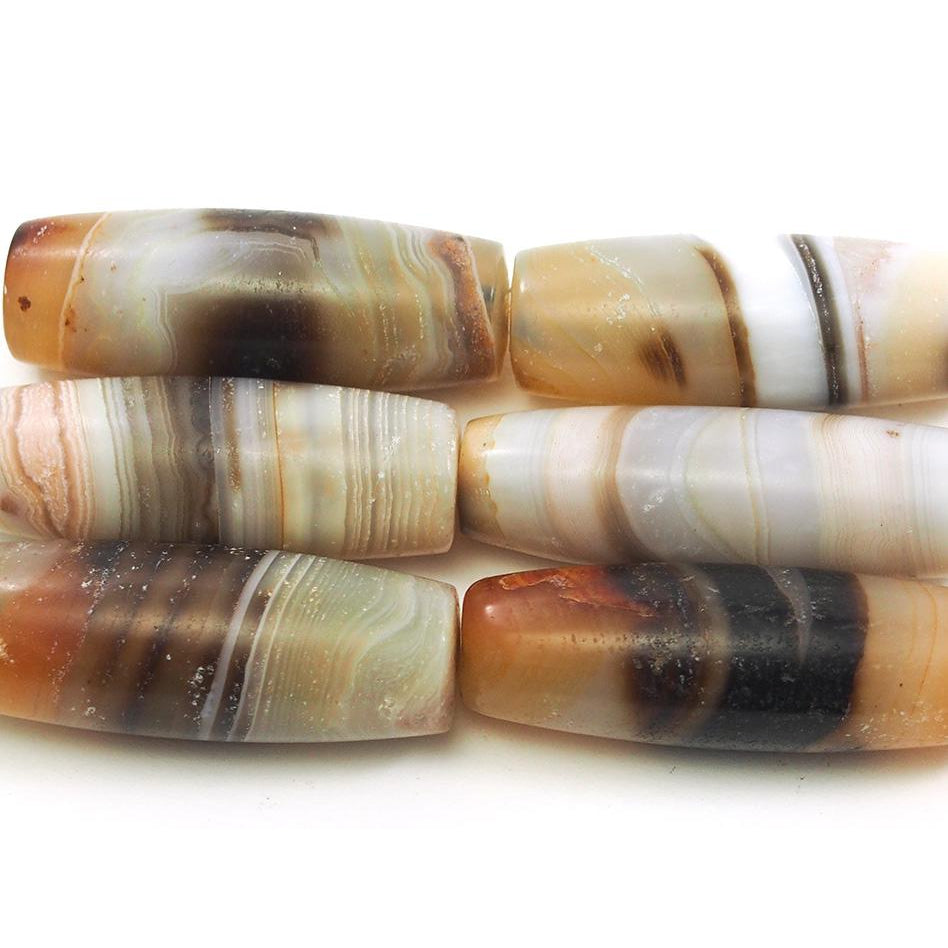 8mm Brindle Agate Stone Beads | Hackberry Creek