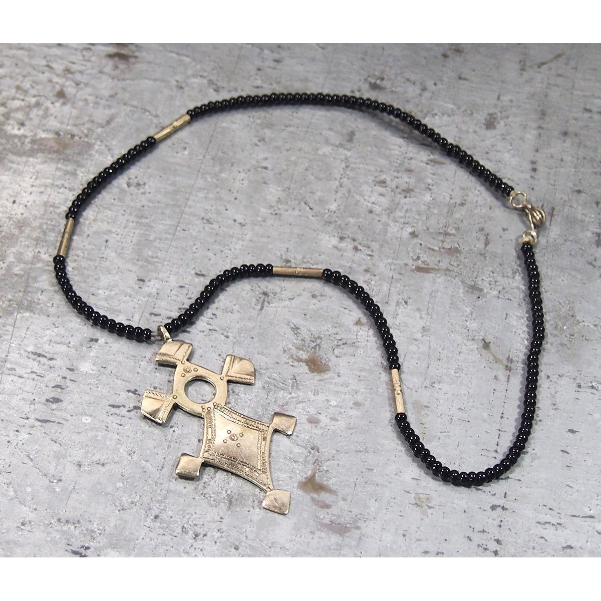 Silver Beaded Tuareg Necklace — FORM Atelier