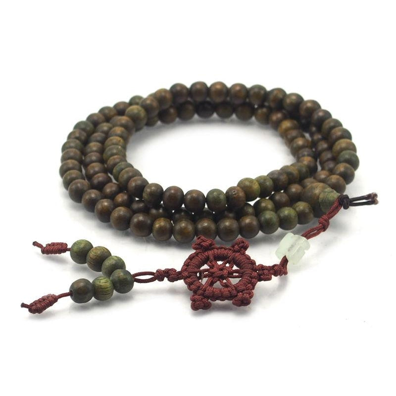 Banded Sandalwood 6mm Mala – Beads of Paradise