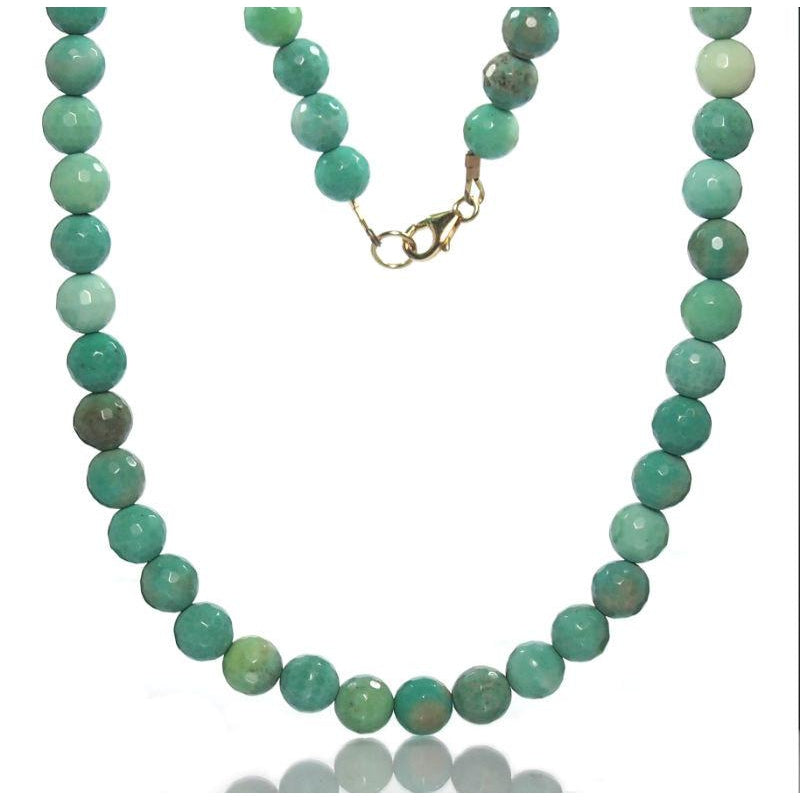 Chrysoprase Necklace with Gold Filled Trigger Clasp – Beads of Paradise