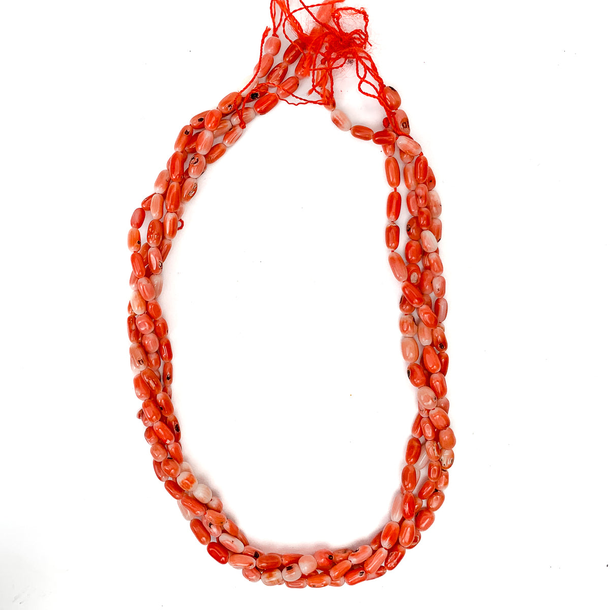 Antique Natural Coral Beads From Nepal Mediterranean Red Orange