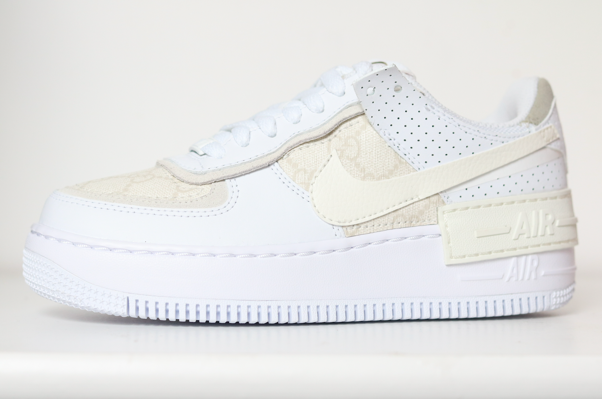 white and cream air force 1