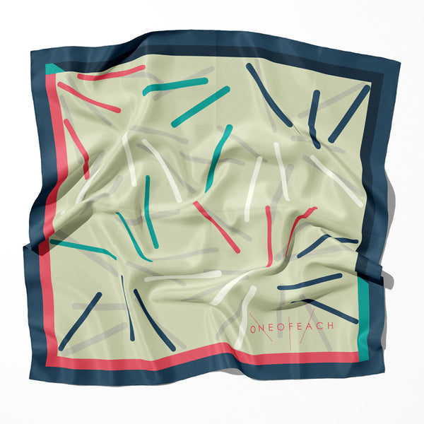 ONEOFEACH Signature Print Scarf | Pistache