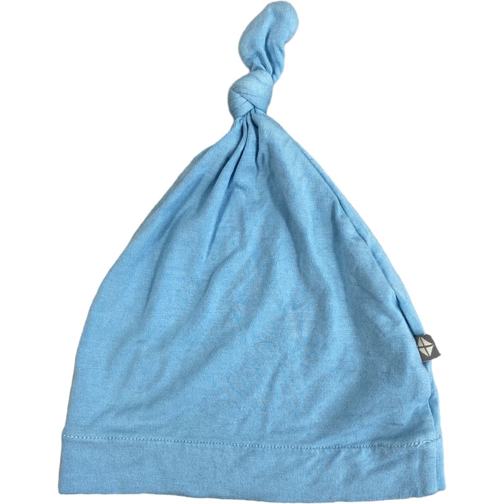  Kyte Blue Bamboo Knot Hat (3/6M Boys) 