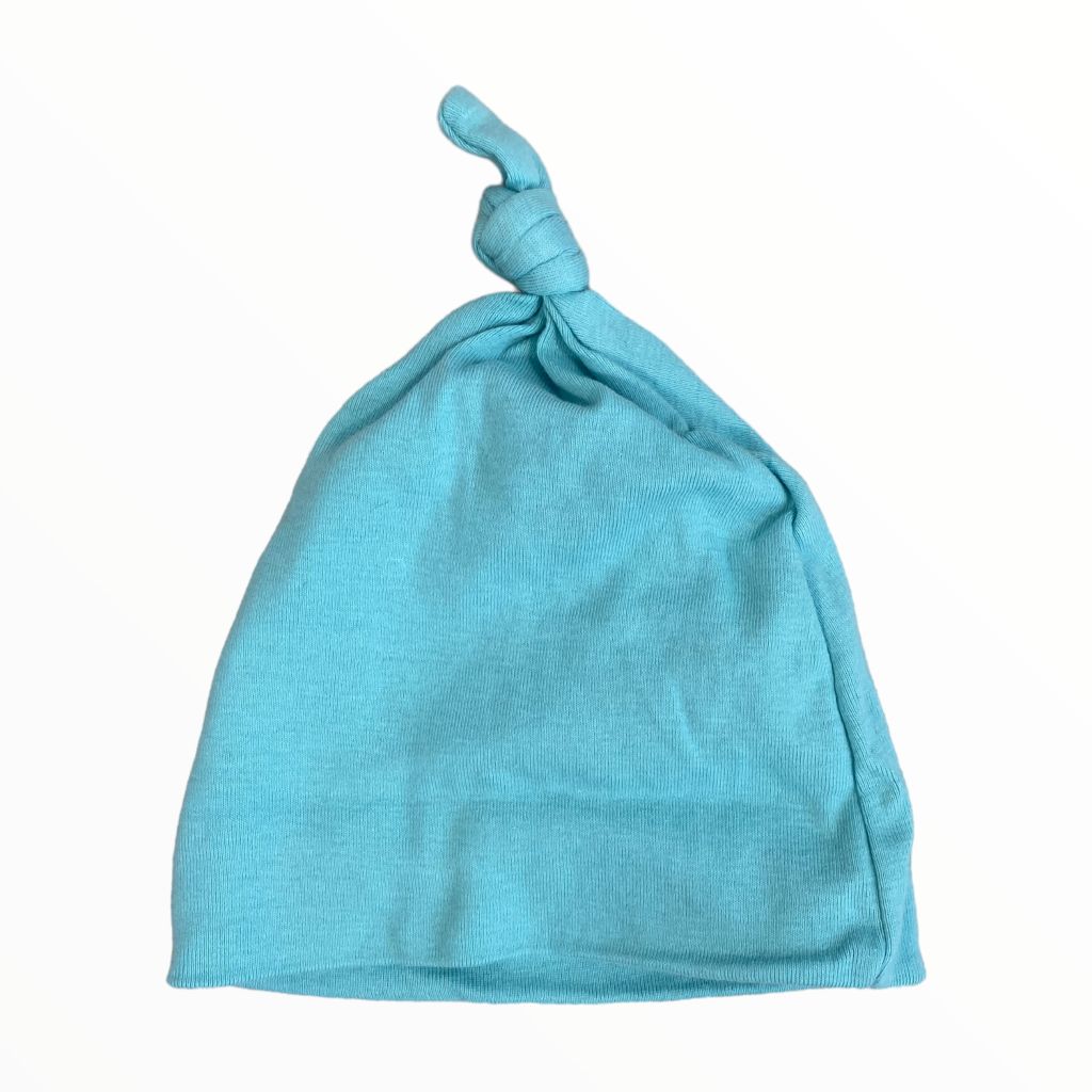  Old Navy Light Blue Top Knot Beanie (0/3M Boys) 