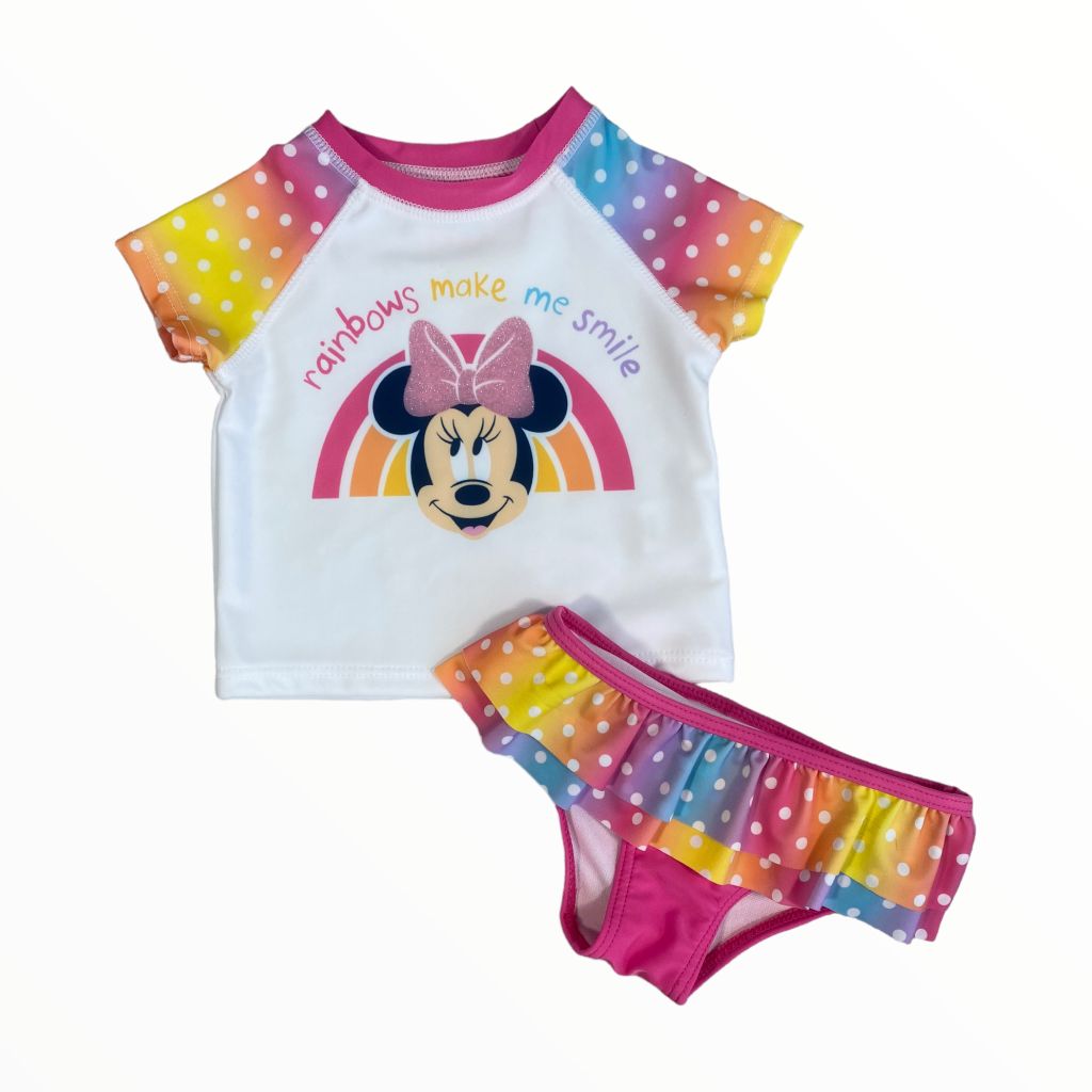  Disney Minnie Rashguard Suit (12M Girls) 