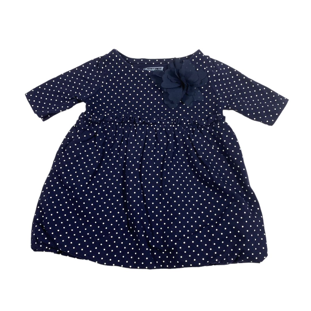  Oshkosh Navy Polka Dot Dress (9M Girls) 